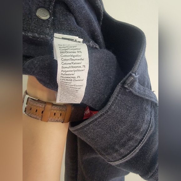 Spanx Jeans Women XS Black Flare Pull On Wash High Rise Boho Pull On Stretch - Picture 5 of 6